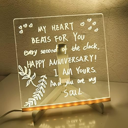 3D LED Light Glass Acrylic Writing pad
